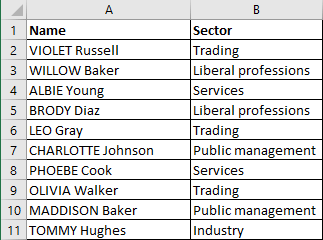 Excel 2016 Exercise Comparaison