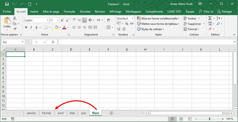 D&eacute;placer une feuille