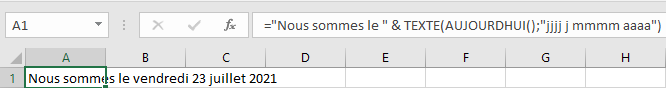 Excel 2016 Exemple Fonction TEXTE