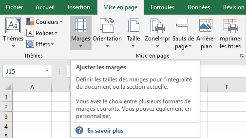 Info-bulle de commande