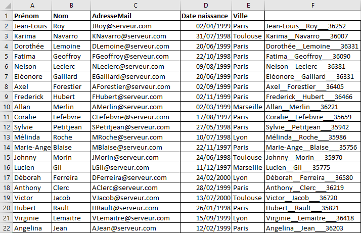 Excel 2016 Exemple Supprimer les doublons